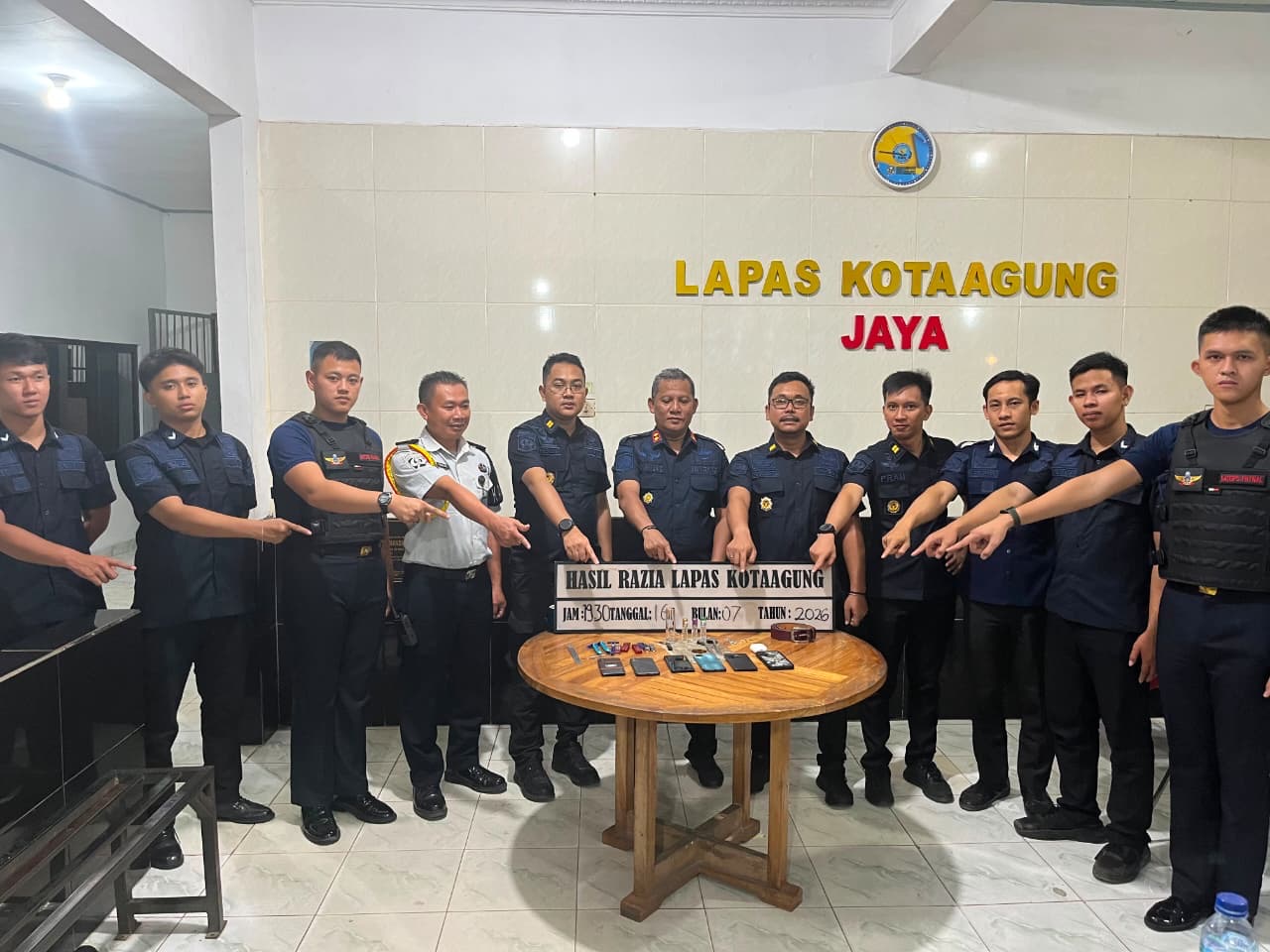 Lapas Kotaagung Kembali Gelar Razia Blok Hunian