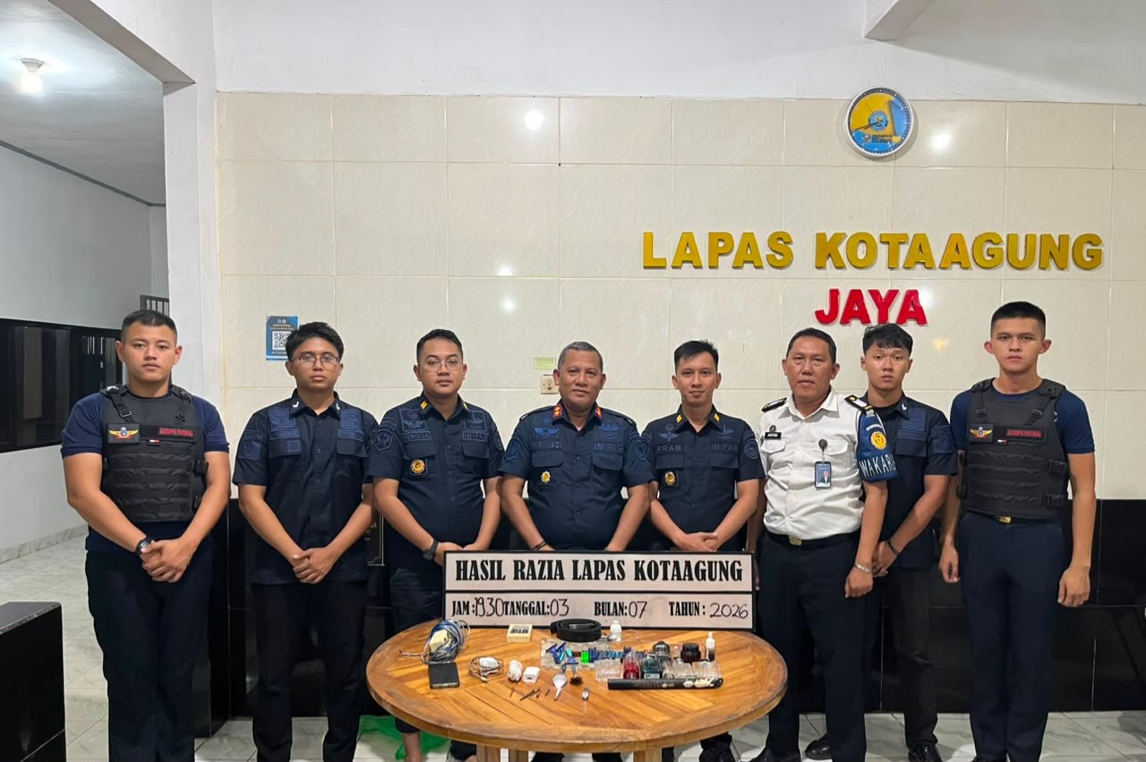 Lapas Kotaagung Gelar Razia Insidentil, Perkuat Komitmen Ciptakan Lapas Bersih dari Barang Terlarang